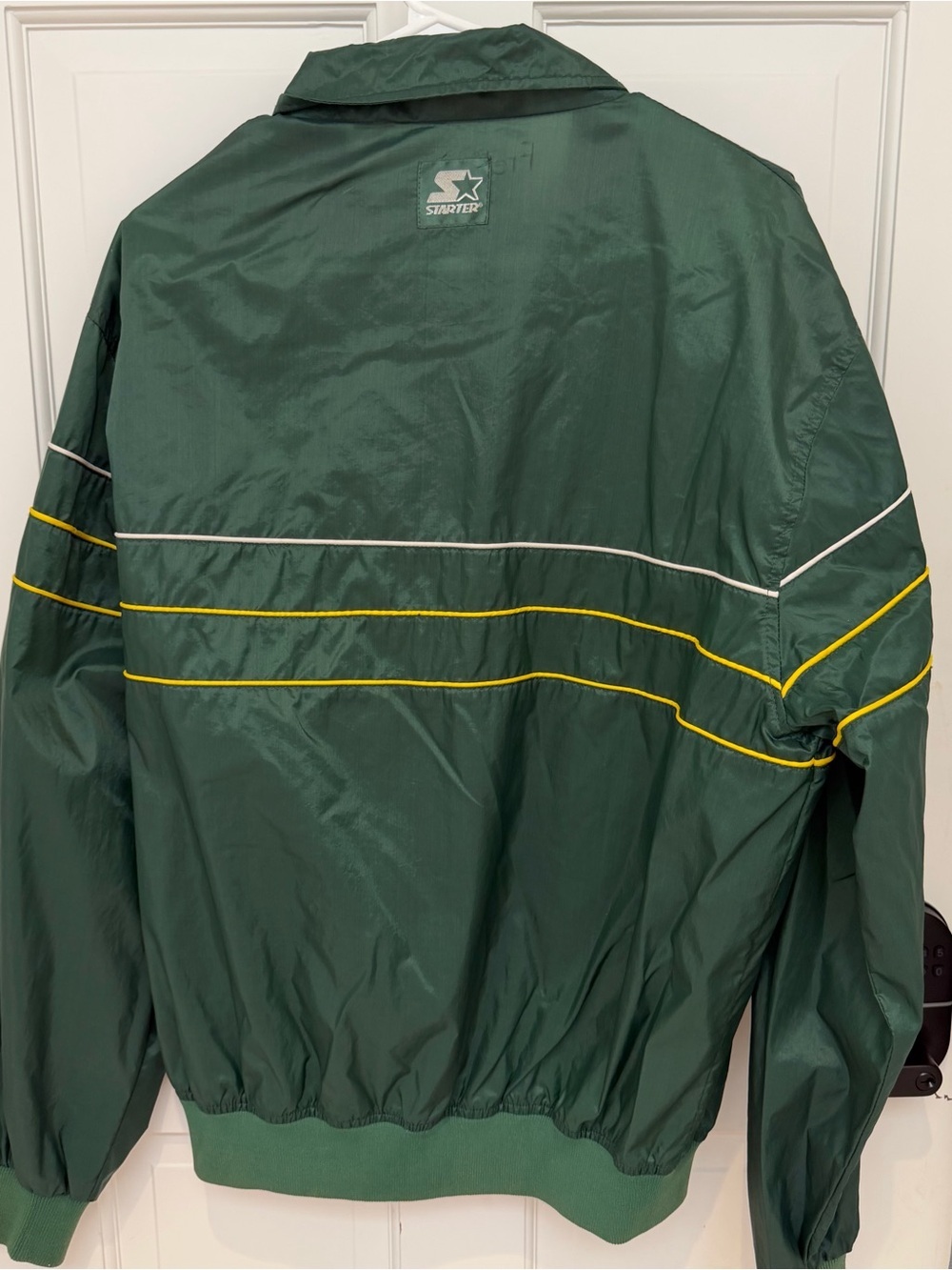 Men's Oakland A's Green Windbreaker Jacket -Large - Picture 2 of 4